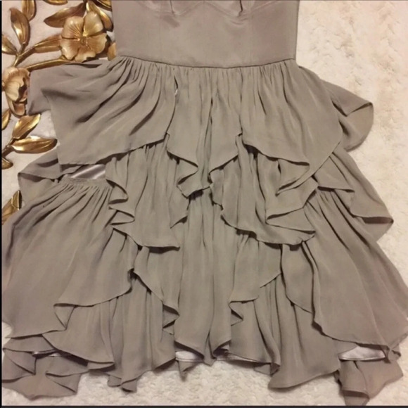 Mint Jodi Arnold Layered 100% Silk Dress Size 0 - Picture 3 of 9